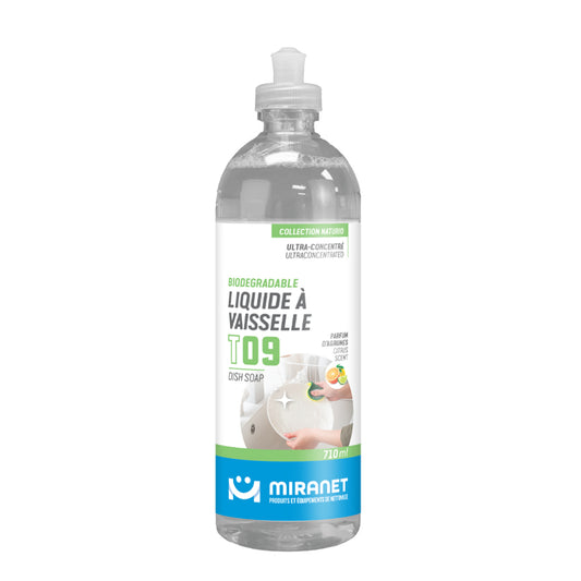 liquide vaisselle parfum agrumes biodégradable 710ml t09 miranet
