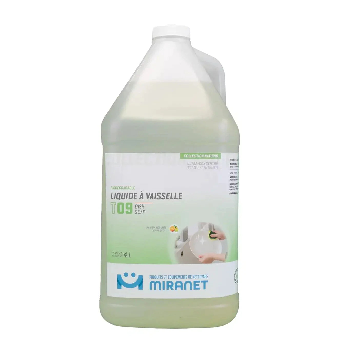 Liquide à vaisselle biodégradable 4L - T09 - Miranet