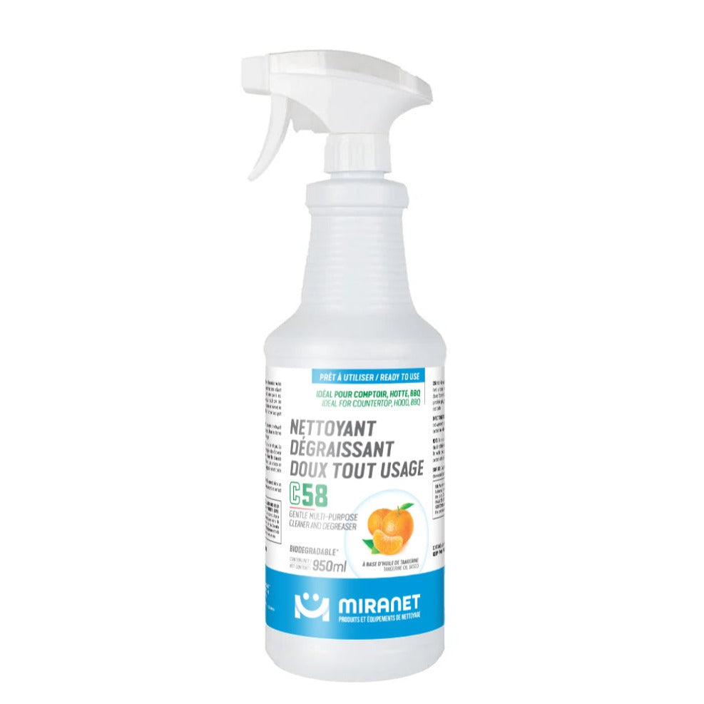 Nettoyant dégraissant tout usage – Odeur de tangerine – C58