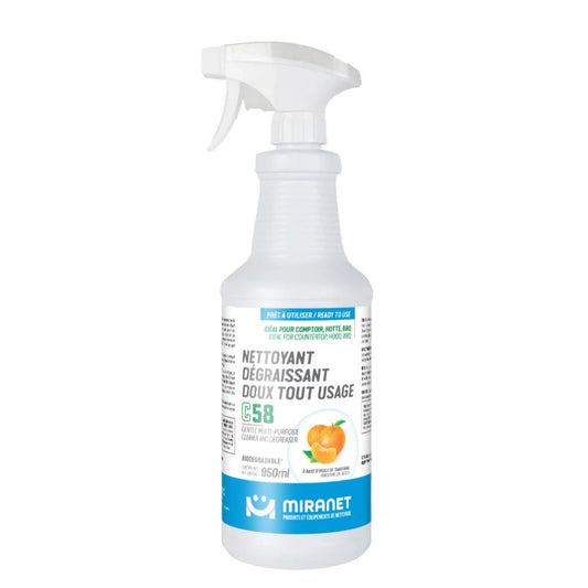 Nettoyant dégraissant tout usage – Odeur de tangerine – C58