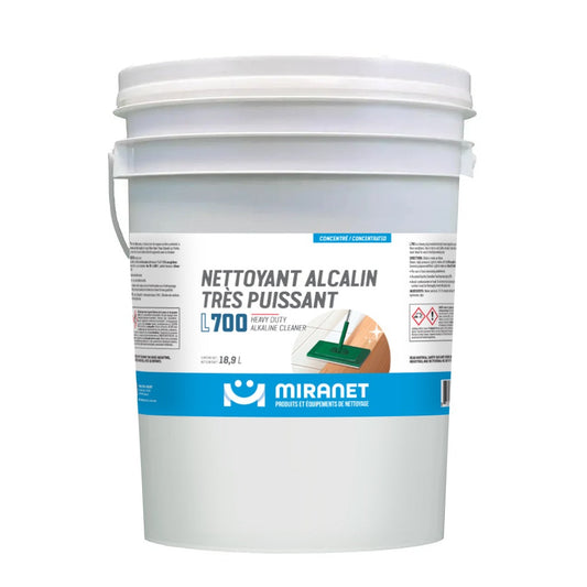 Nettoyant alcalin très puissant concentré 18,9L L700 Miranet