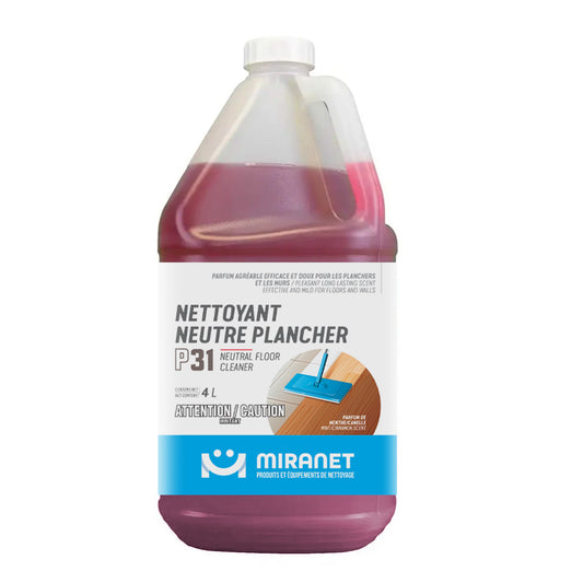Miranet nettoyant neutre plancher menthe cannelle 4L P31 compagnie québécoise