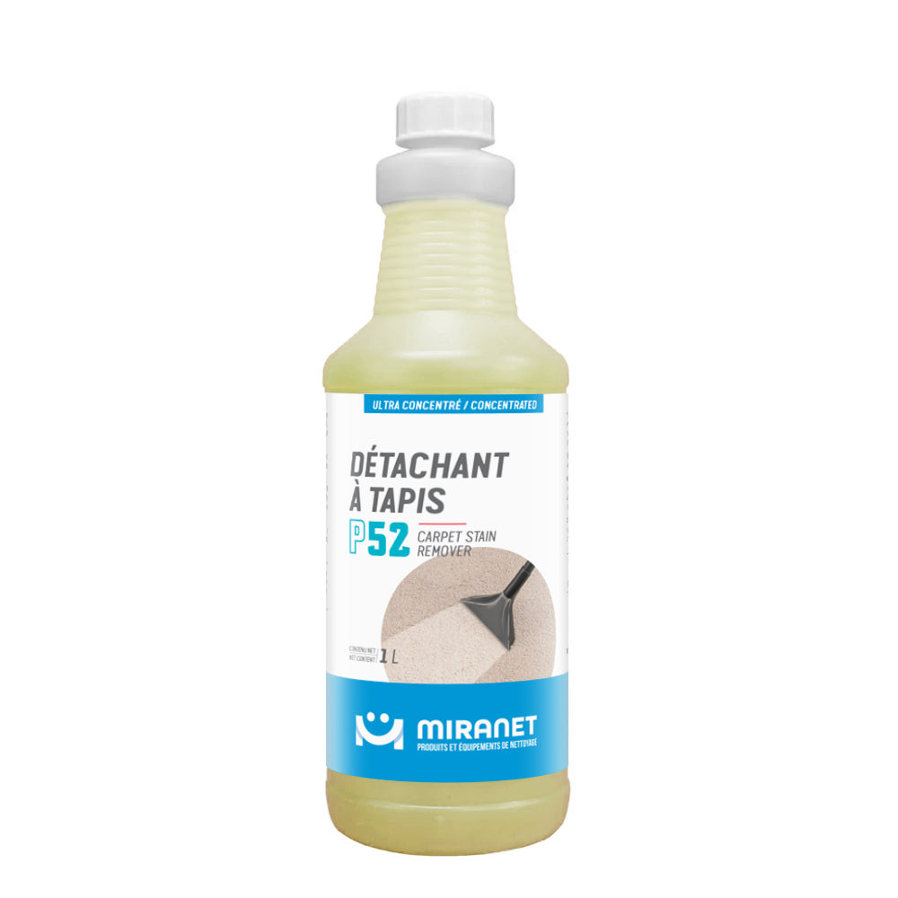 Détachant à tapis ultra concentré 1L P52 Miranet compagnie québécoise