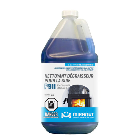 Miranet nettoyant dégraisseur suie ultra concentré huile graisse P911 4L