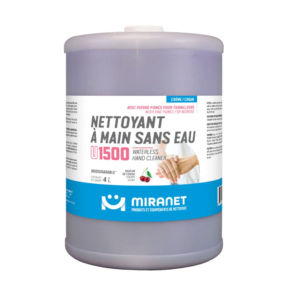 Nettoyant à main sans eau avec pierre ponce - U1500 - Miranet