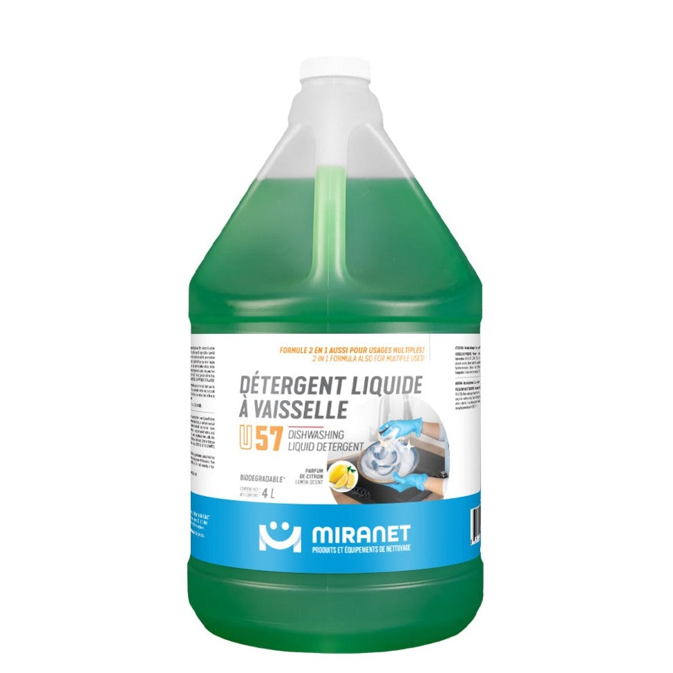 Détergent liquide à vaisselle biodégradable - U57 - Miranet