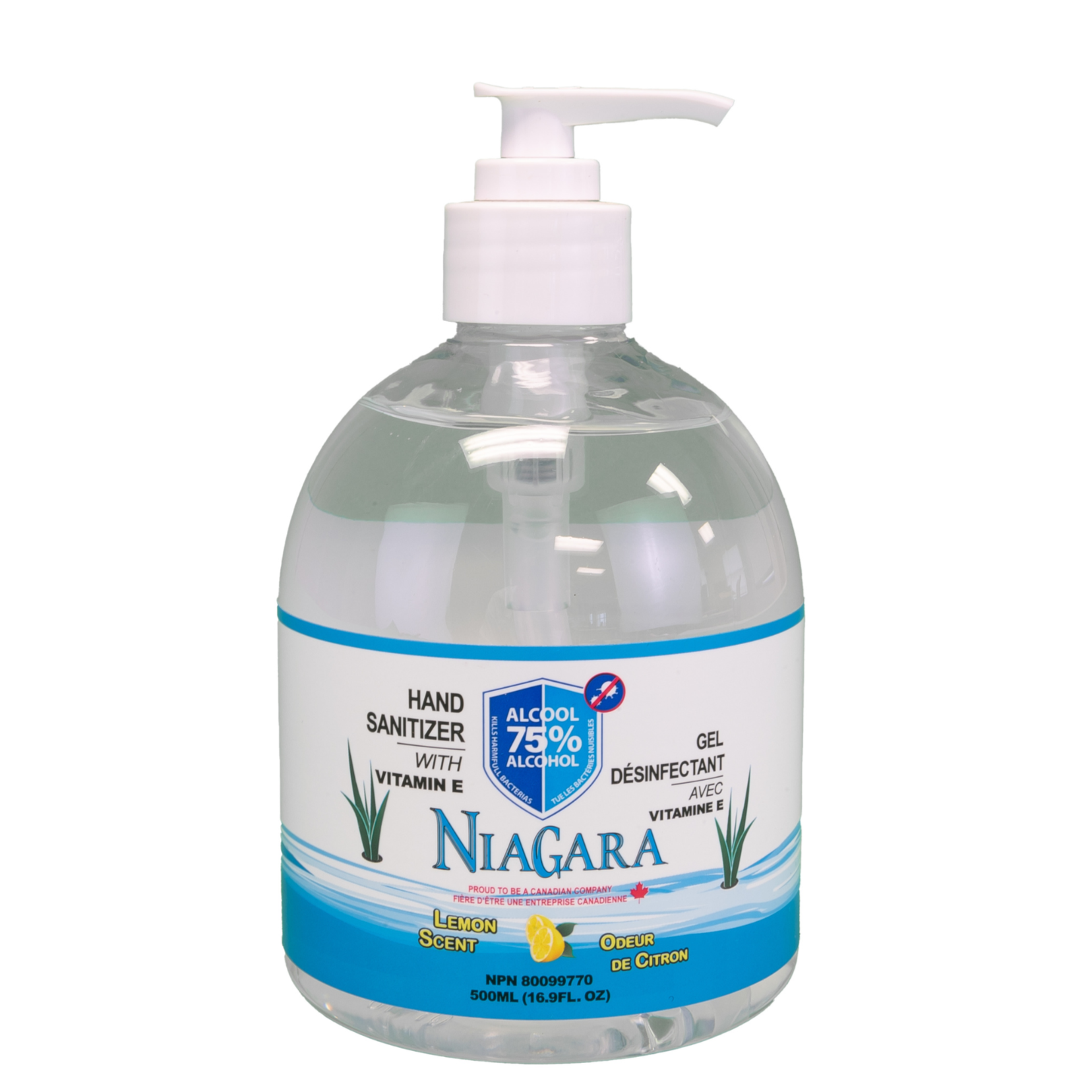 Lemon Hand Sanitizer (2 sizes) – Gel – Niagara