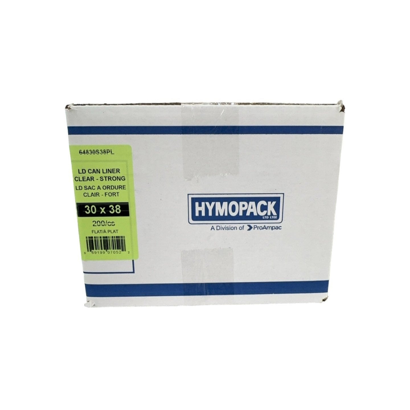 Sac à ordure clair fort LD 30x38 200/cs Hymopack ProAmpac