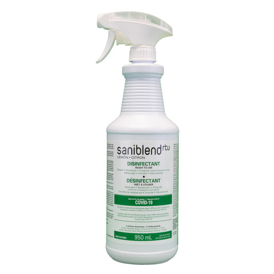 nettoyant désodorisant désinfectant fongicide prêt utiliser saniblend 950ml