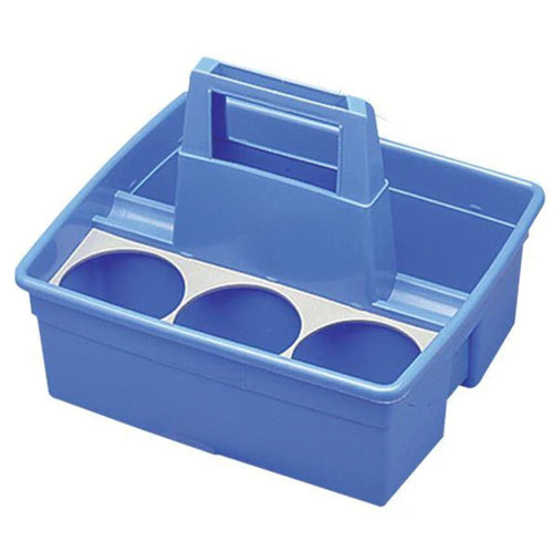 Bac de transport 6 bouteilles bleu caddy entretien ménager