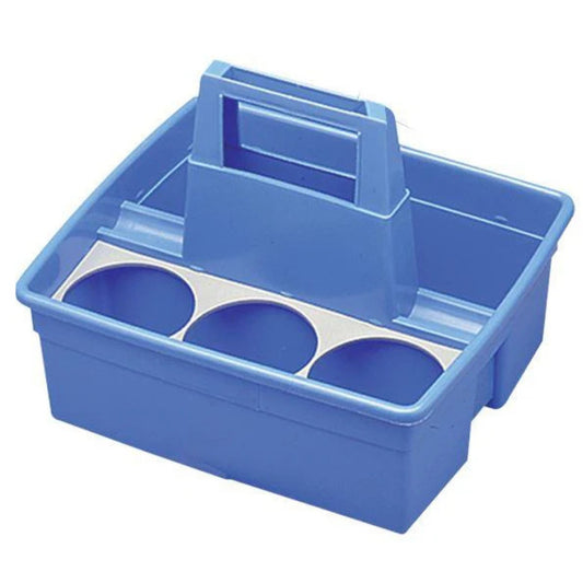 Bac de transport 6 bouteilles bleu caddy entretien ménager
