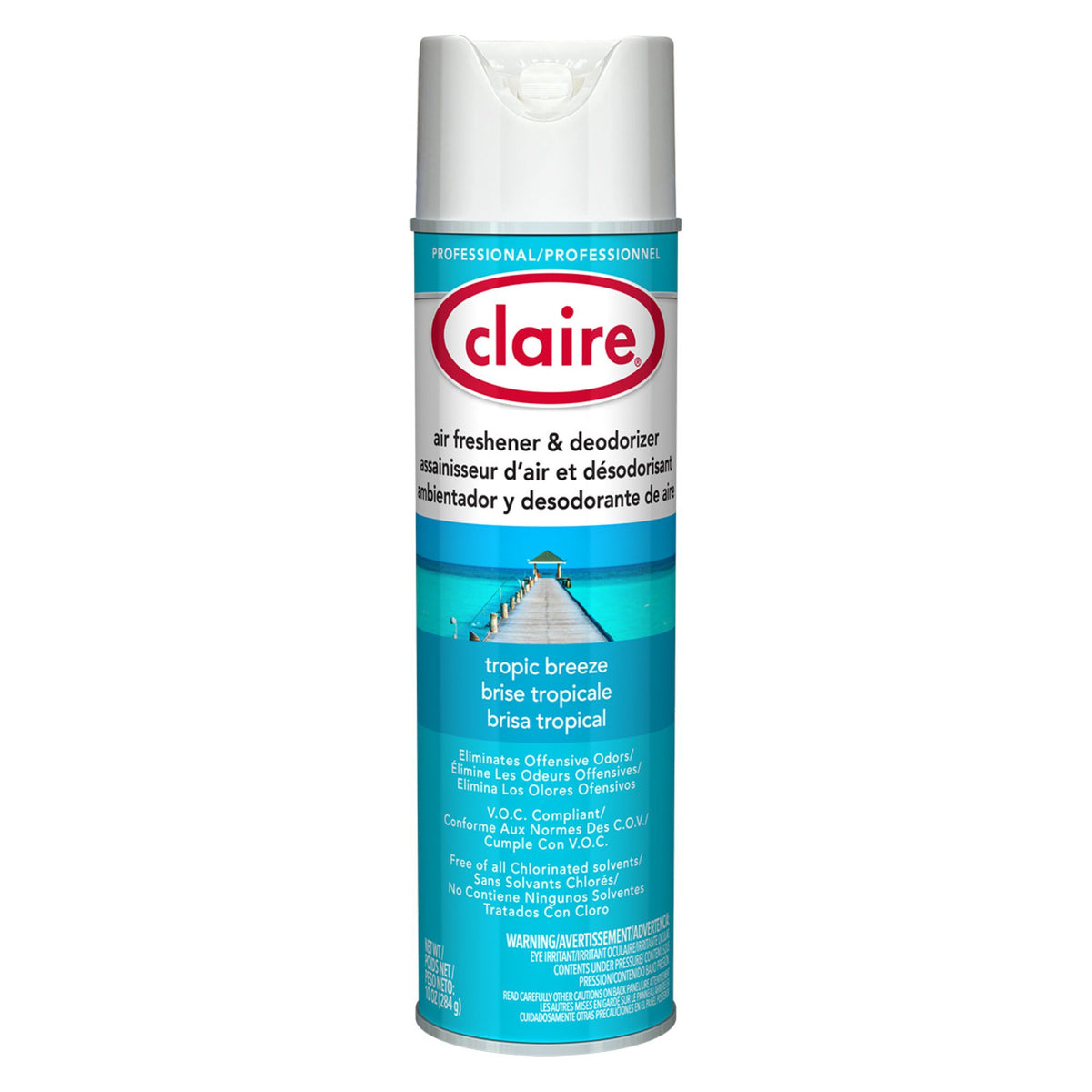 Désodorisant rafraîchisseur air vaporisateur brise tropical claire 284g