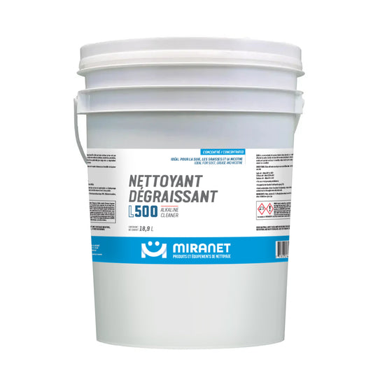 L500 nettoyant dégraissant alcalin 20L dégraisseur compagnie québécoise