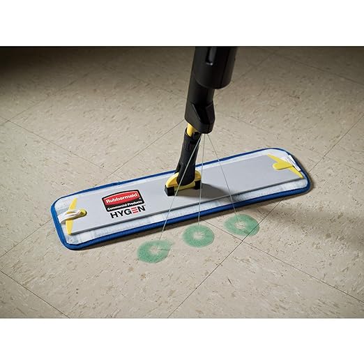 Système nettoyage plancher microfibre hygen pulse rubbermaid manche réservoir