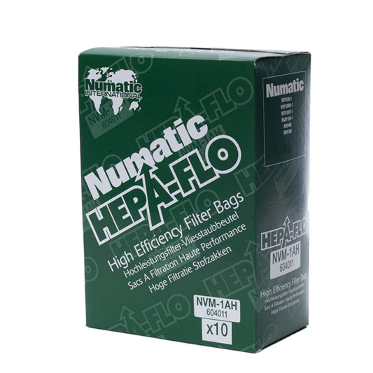 sacs aspirateur dorsal numatic nacecare hepa-flo NVM-1AH paquet 10