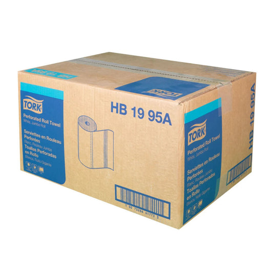 Papier essuie-mains en rouleau perforées Blanc 12 x 210 feuilles HB1995A Tork