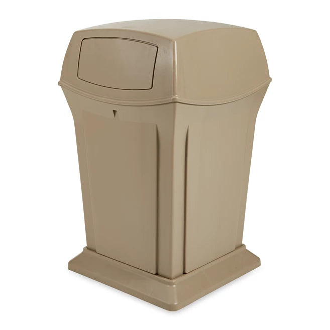 Poubelle extérieur rubbermaid beige 2 portes 45 gallons