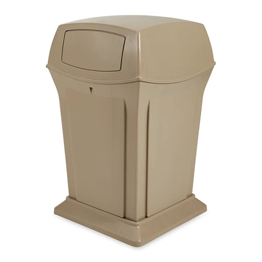 Poubelle extérieur rubbermaid beige 2 portes 45 gallons