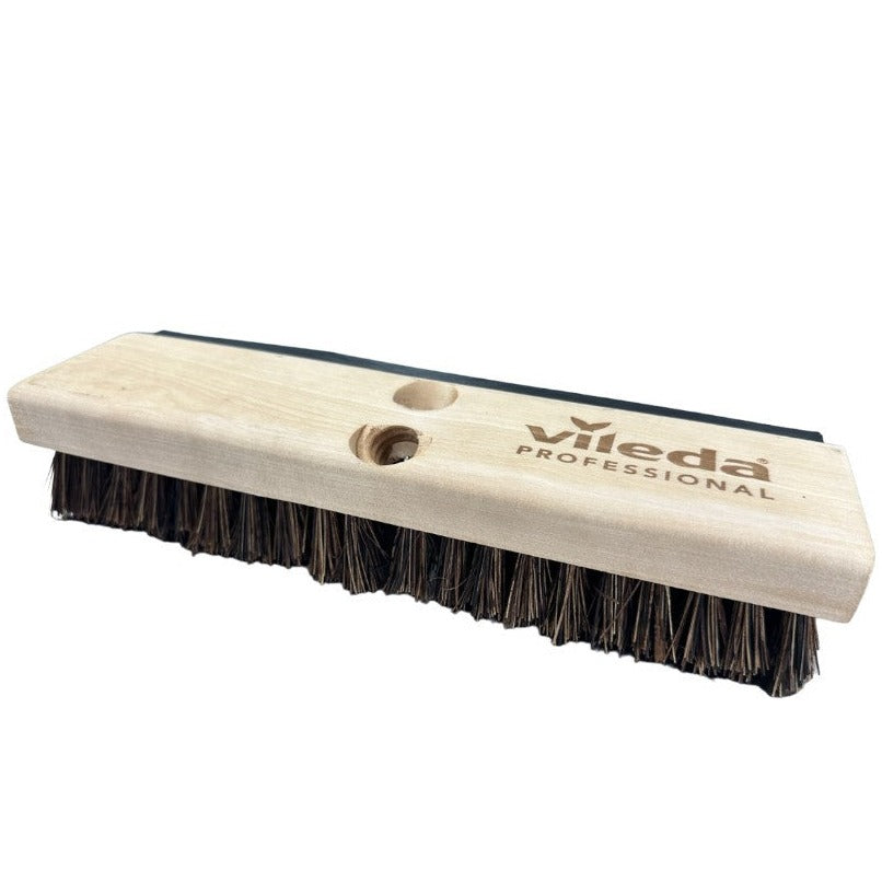 Balai brosse poils bruns avec raclette - 11 po - Vileda